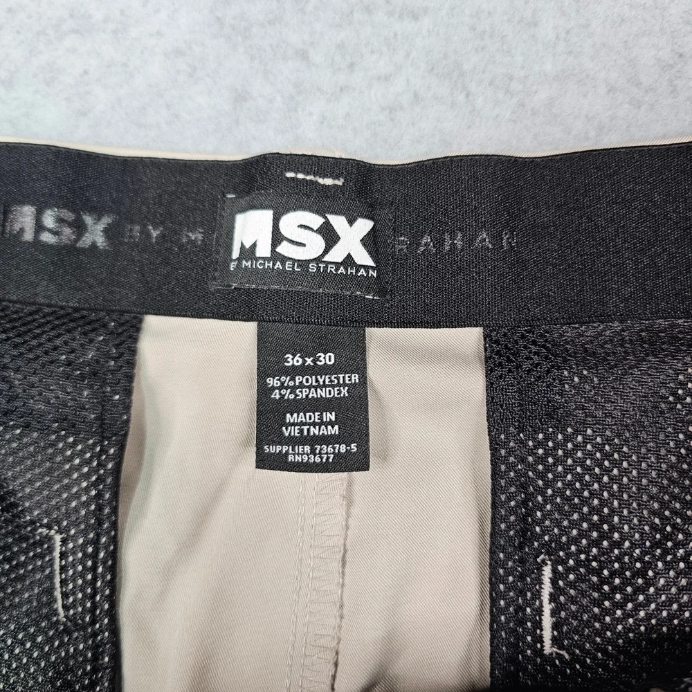 MSX by Michael Strahan Mens Khaki Performance Chino Pants‎ 36x30 Stretch Tan